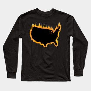 Hot Mess the USA Long Sleeve T-Shirt